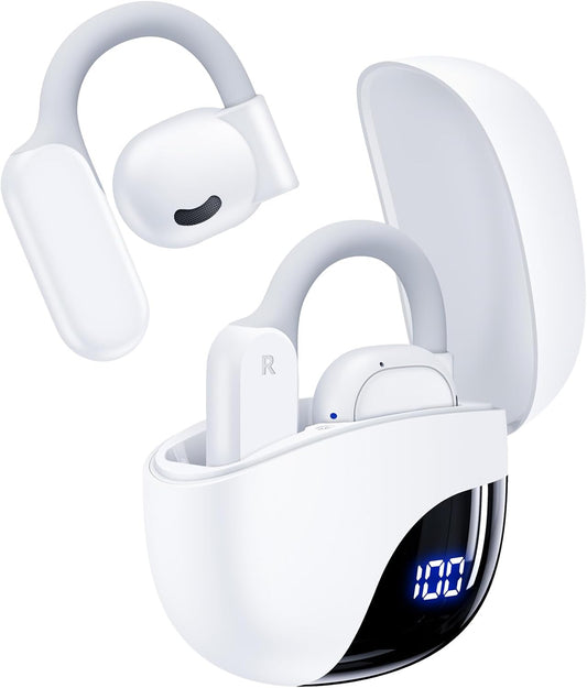AI Translation Earbuds Real Time 164 Languages 80H Playtime Translator Ear Buds Wireless Earphones Bluetooth Headphones White