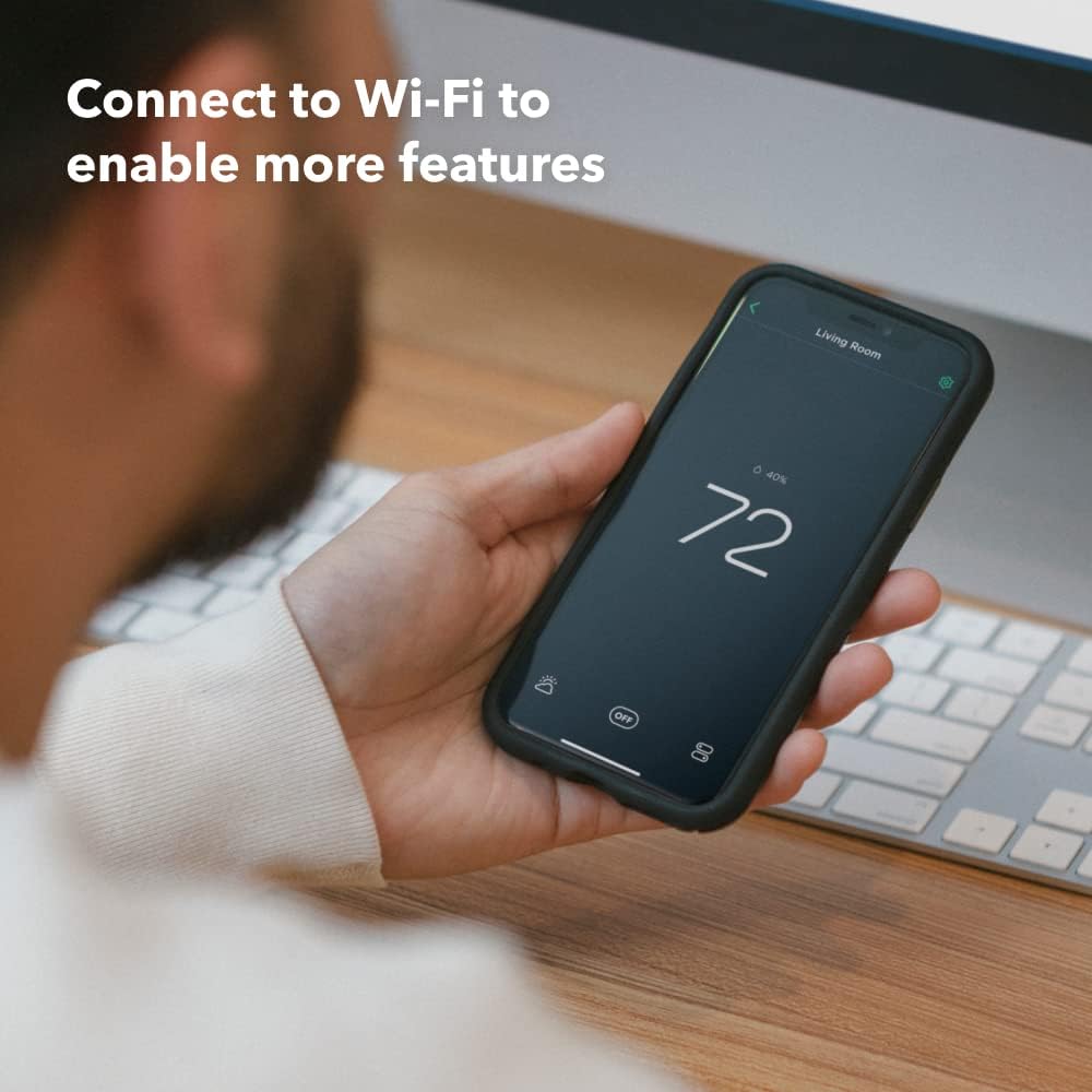 ecobee New Smart Thermostat Premium with Smart Sensor and Air Quality Monitor with two sensors