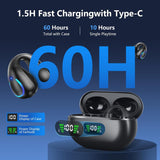 AI Translation Earbuds Real Time 144 Languages Translator Ear Buds Wireless Clip On Earbuds Bluetooth Headphones for Travel Business Meeting