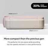 Cricut Explore® 5 Essential Bundle + Digital Content, Taupe - Precise Cutting Machine - Works with 100+ Materials - Sleek, Simplified Design - Includes Supplies for 65 Projects + Bonus Digital Content