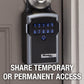 Master Lock Silver and Black Lock Box with Digital Keypad Code, Electronic Portable Key Safe Connects to Bluetooth Via iOS/Android App, 3-1/4 in. Wide, 5440EC