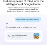 Google Nest Doorbell (Wired, 3rd Gen) - 2K Video and Gemini, Live View, Night Vision, 2-Way Audio - Works with Google Home - Hazel