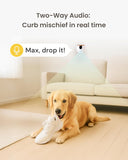 Furbo Mini Pet Camera: Security Cam w/Barking/Meowing Alerts, Cat or Dog Tracking w/Phone App, Smart Home Indoor Monitoring, 2-Way Speaker. No Subscription Needed. Standard See, Talk & Toss Features
