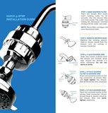 AquaBliss High Output Revitalizing Shower Filter - Reduces Dry Itchy Skin, Dandruff, Eczema, and Dramatically Improves The Condition of Your Skin, Hair and Nails - Chrome (SF100)