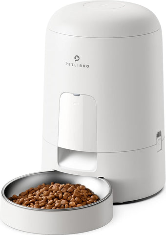 PETLIBRO Automatic Cat Food Dispenser, Automatic Cat Feeder Battery-Operated with 180-Day Battery Life, Timed Cat Feeder Program 1-6 Meals Control, 2L Auto Cat Feeder
