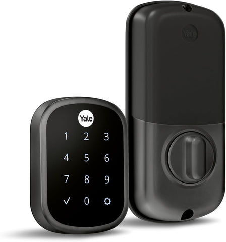 Yale Security Keyless Entry Touchscreen Deadbolt - Unlock Using Your Entry Code - No app or connectivity - Black Suede