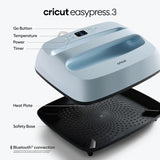 Cricut EasyPress 3 Heat Press Machine (12 "x 10") with Heat Press Mat