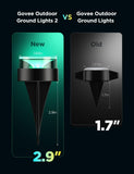 Govee Outdoor Ground Lights 2, Outdoor Lights for Patio Decorations, 15 Pack RGBIC Pathway Lights, IP67 Waterproof, Works with Alexa, Google Assistant - 50ft