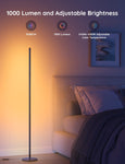 Govee RGBIC Floor Lamp, LED Corner Lamp Works with Alexa, Smart Modern Standing Lamp with Music Sync and 16 Million DIY Colors, Ambiance Color Changing Floor Lamps