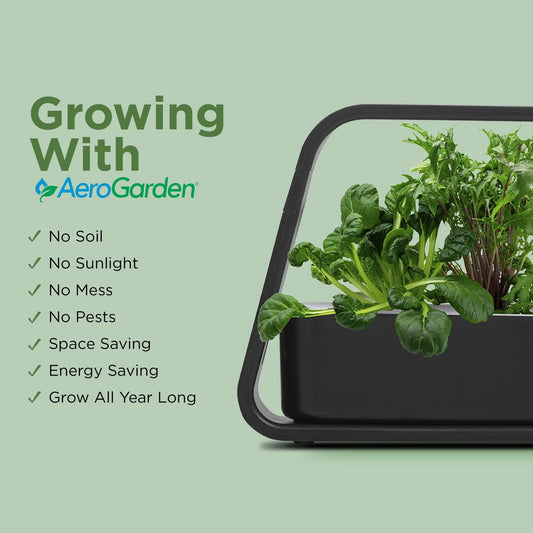 AeroGarden Sprout - Indoor Garden with LED Grow Light, Black
