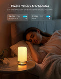 Govee RGBIC Smart Table Lamp 2, Touch Bedside Small Table Lamp Work with Matter, Alexa, 64 Scene Modes, Color Changing Lamp for Bedroom Dimmable Night Light