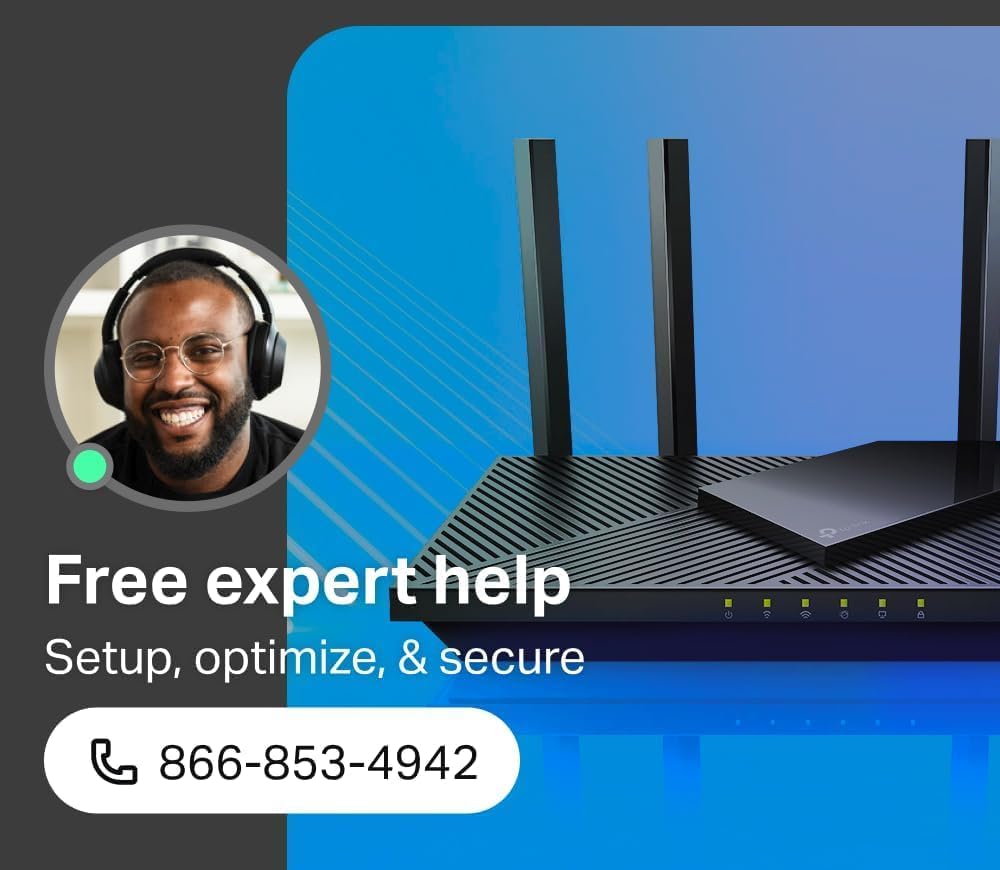 TP-Link AX1800 WiFi 6 Router V4 (Archer AX21) – Dual Band Wireless Internet Router, Gigabit Router, Easy Mesh, Works with Alexa - A Certified for Humans Device