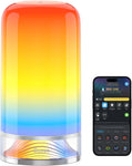 Govee RGBIC Smart Table Lamp 2, Touch Bedside Small Table Lamp Work with Matter, Alexa, 64 Scene Modes, Color Changing Lamp for Bedroom Dimmable Night Light