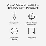 Cricut® Cold-Activated, Color-Changing Vinyl – Permanent, 30.5cm x 61cm