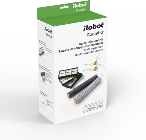 iRobot Roomba Authentic Replacement Parts - Roomba 800 and 900 Series Replenishment Kit (3 AeroForce Filters, 2 Spinning Side Brushes, and 1 Set of Multi-Surface Rubber Brushes)