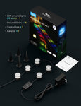 Govee Outdoor Ground Lights 2, Outdoor Lights for Patio Decorations, 15 Pack RGBIC Pathway Lights, IP67 Waterproof, Works with Alexa, Google Assistant - 50ft