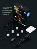 Govee Outdoor Ground Lights 2, Outdoor Lights for Patio Decorations, 15 Pack RGBIC Pathway Lights, IP67 Waterproof, Works with Alexa, Google Assistant - 50ft
