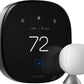 Ecobee Smart Thermostat Premium with Smart Sensor and Air Quality Monitor, Programmable Wifi Thermostat, Works with Siri, Alexa, Google Assistant, Black | EB-STATE6-01