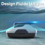 AIPER Scuba SE 2025 Cordless Pool Cleaner with 90-Min Runtime, 1665 GPH Strong Suction, Lightweight, Pool Vacuum for Above Ground Flat Pools up to 860 Sq.ft, Milky White & Teal