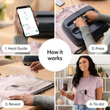 Cricut EasyPress® SE – 12 in x 10 in Heat Press - Heat Transfer Machine for T-Shirts, Sweatshirts, Blankets, Pillows, & More - Easy to Use - Blue