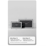 Amazon Echo Show 21 (newest model), Full HD 21" kitchen hub for home organization, with built-in Fire TV, Designed for Alexa+