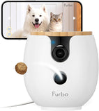 Furbo Mini 360° 2K QHD Pet Camera: Dog &amp; Cat Rotating Treat Dispenser w/Phone App, Smart Indoor Cam with 2-Way Speaker &amp; Night Vision