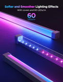 Govee RGBIC LED Strip Lights with Covers, Smart Lights Work with Alexa and Google Assistant, LED Diffuser Channel with LED Lights for Bedroom - 32.8ft