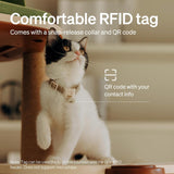 PETLIBRO RFID Multi Cats Water Fountain with Cat Recognition &amp; Hydration Monitoring, Pump-Free Auto Cat Water Dispenser, 101oz/3L, 2.4G Wi-Fi APP Control x2 Collar Tags