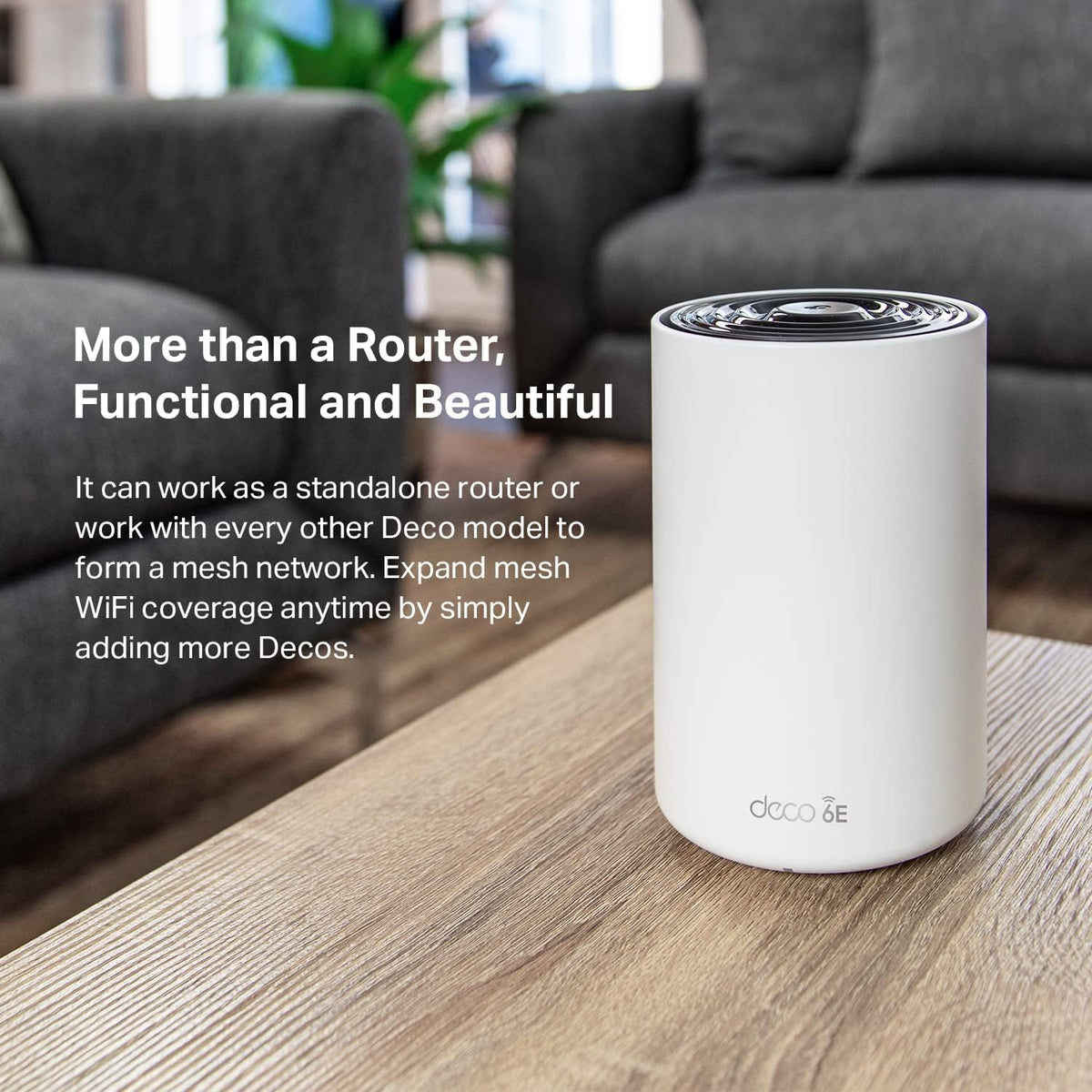 TP-Link Deco AXE5400 Tri-Band WiFi 6E Mesh System(Deco XE75) - Covers up to 5500 Sq.Ft, Replaces WiFi Router and Extender, AI-Driven Mesh, New 6GHz Band, 2-Pack