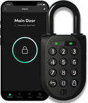 igloohome New Smart Padlock 2 (SP2), The Toughest Smart Padlock – Generate Access from Anywhere with The Mobile app (iOS/Android) – No WiFi Needed, Waterproof; Rechargeable