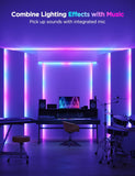 Govee RGBIC LED Strip Lights with Covers, Smart LED Lights for Bedroom Work with Alexa and Google Assistant - 16.4ft