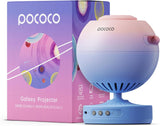 POCOCO Galaxy Star Projector for Bedroom with Replaceable Optical Film Discs, Projector with High-Definition Soft Light - Blue Pink