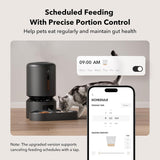 PLAF103 PETLIBRO Automatic Cat Food Dispenser, 5G WiFi Pet Feeder for Two Cats & Dogs with Remote Control, 5L Automatic Cat Feeders