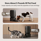 PETLIBRO Automatic Cat Feeder with Camera, 1080P HD Video with Night Vision, 5G WiFi Pet Feeder with 2-Way Audio, Low Food &amp; Blockage Sensor, Motion &amp; Sound Alerts Single Tray