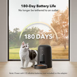 PETLIBRO Automatic Cat Feeders, Timed Cat Feeder with 180-Day Battery Life, AIR Automatic Pet Feeder for Cat & Dog, Cat Food Dispenser Program 1-6 Meals Control, Automatic Dog Feeder for Dry Food