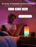 Govee RGBIC Smart Table Lamp 2, Touch Bedside Small Table Lamp Work with Matter, Alexa, 64 Scene Modes, Color Changing Lamp for Bedroom Dimmable Night Light