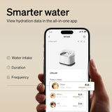 PETLIBRO RFID Multi Cats Water Fountain with Cat Recognition &amp; Hydration Monitoring, Pump-Free Auto Cat Water Dispenser, 101oz/3L, 2.4G Wi-Fi APP Control x2 Collar Tags
