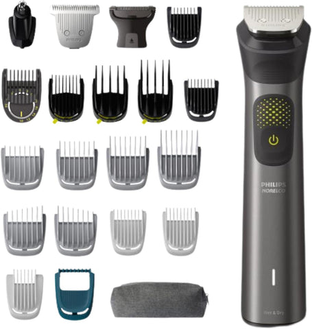 Philips Multigroom Series 9000, 20-Piece All-in-One Trimmer Set with Storage Pouch, Gray