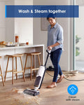 Tineco FLOOR ONE S5 Steam Cleaner Wet Dry Vacuum All-in-one, Hardwood Floor Cleaner Great for Sticky Messes, Smart Steam Mop for Hard Floors with Digital Display and Long Run Time