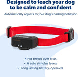 PetSafe Basic Bark Control Collar for Dogs 8 lb. and Up, Anti-Bark Training Device, Waterproof, Static Correction, Canine - Automatic Dog Training Collar to Decrease Barking, PBC-102