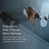 Moen 900-001 Flo Smart Water Monitor and Automatic Shutoff Sensor, Wi-Fi Water Leak Detector for 3/4-Inch Diameter Pipe