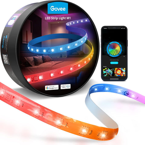 Govee RGBIC LED Strip Lights M1 with Matter, 16.4ft WiFi LED Lights, Smart LED Lights Work with Apple Home, Alexa, Google Assistant, Party, Home Decor