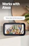 Ring Pan-Tilt Indoor Cam (newest model), See all around your home or business with 360° pan coverage, HD video, plus Two-Way Talk, White