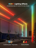 Govee RGBIC LED Strip Lights with Covers, Smart LED Lights for Bedroom Work with Alexa and Google Assistant - 16.4ft