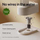 PETLIBRO RFID Multi Cats Water Fountain with Cat Recognition &amp; Hydration Monitoring, Pump-Free Auto Cat Water Dispenser, 101oz/3L, 2.4G Wi-Fi APP Control x2 Collar Tags