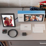 Nixplay Seed Ultra 2K High Definition Wi-Fi 10.1 Inch Digital Picture Frame, with E-Mail, iPhone & Android App, Free 10GB Online Storage, Google Photos, Facebook, Motion Sensor