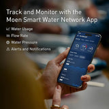 Moen 900-001 Flo Smart Water Monitor and Automatic Shutoff Sensor, Wi-Fi Water Leak Detector for 3/4-Inch Diameter Pipe