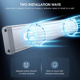 MCGOR Under Cabinet Lights,40 LED Rechargeable Battery Operated Motion Sensor Light Indoor, 2 Pack Magnetic Dimmable Closet Lights, Wireless Under Counter Lights for Kitchen, Stairs