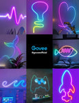 Govee RGBIC Neon Rope Light, LED Strip Lights, Music Sync, DIY Design, Works with Alexa, Google Assistant, Neon Lights for Gaming Room - 10ft