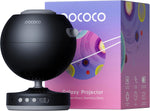 POCOCO Galaxy Star Projector for Bedroom with Replaceable Optical Film Discs, Home Planetarium Night Light Projector